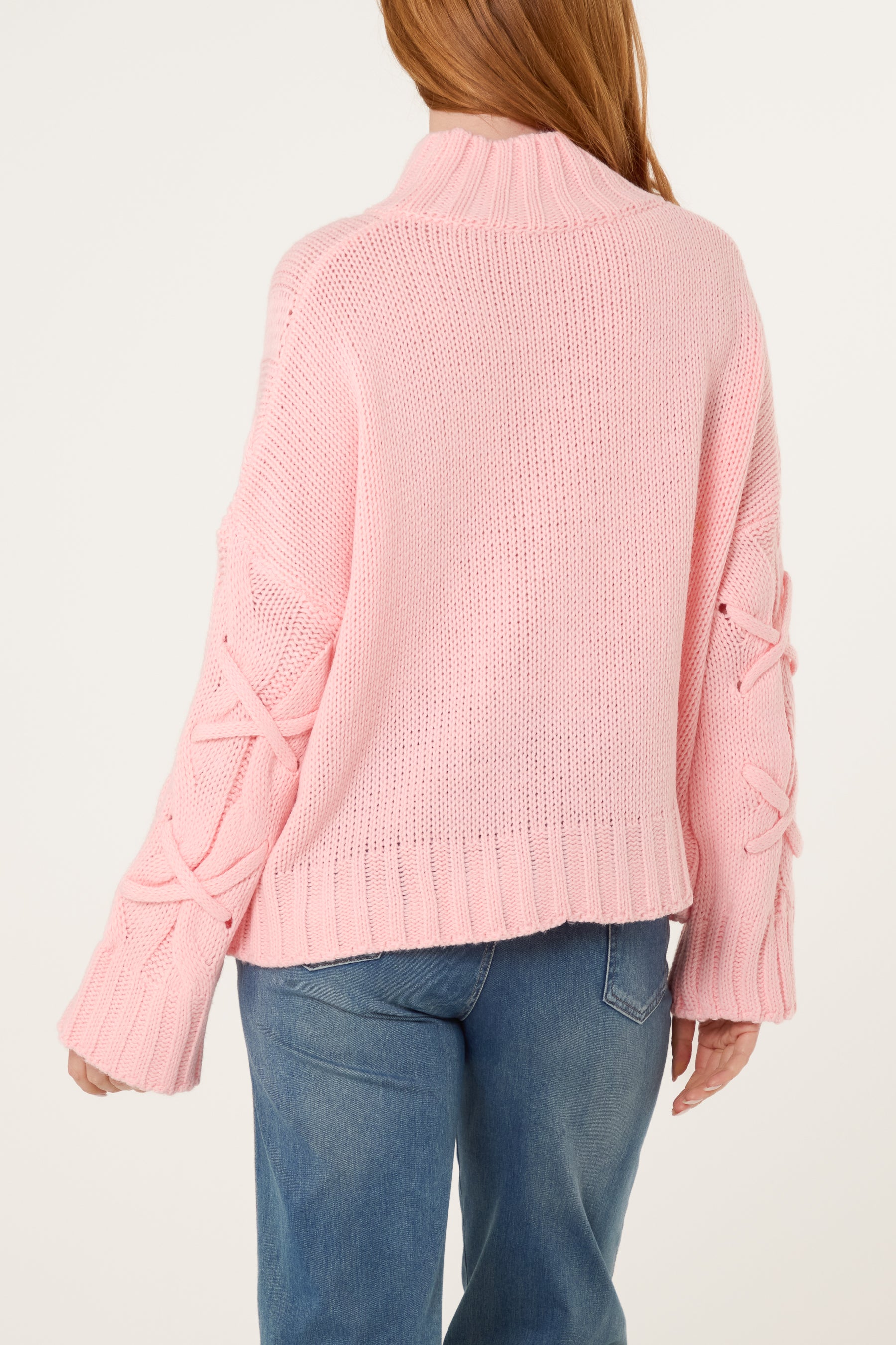 Crisscross Cable Knit Jumper