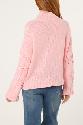Crisscross Cable Knit Jumper