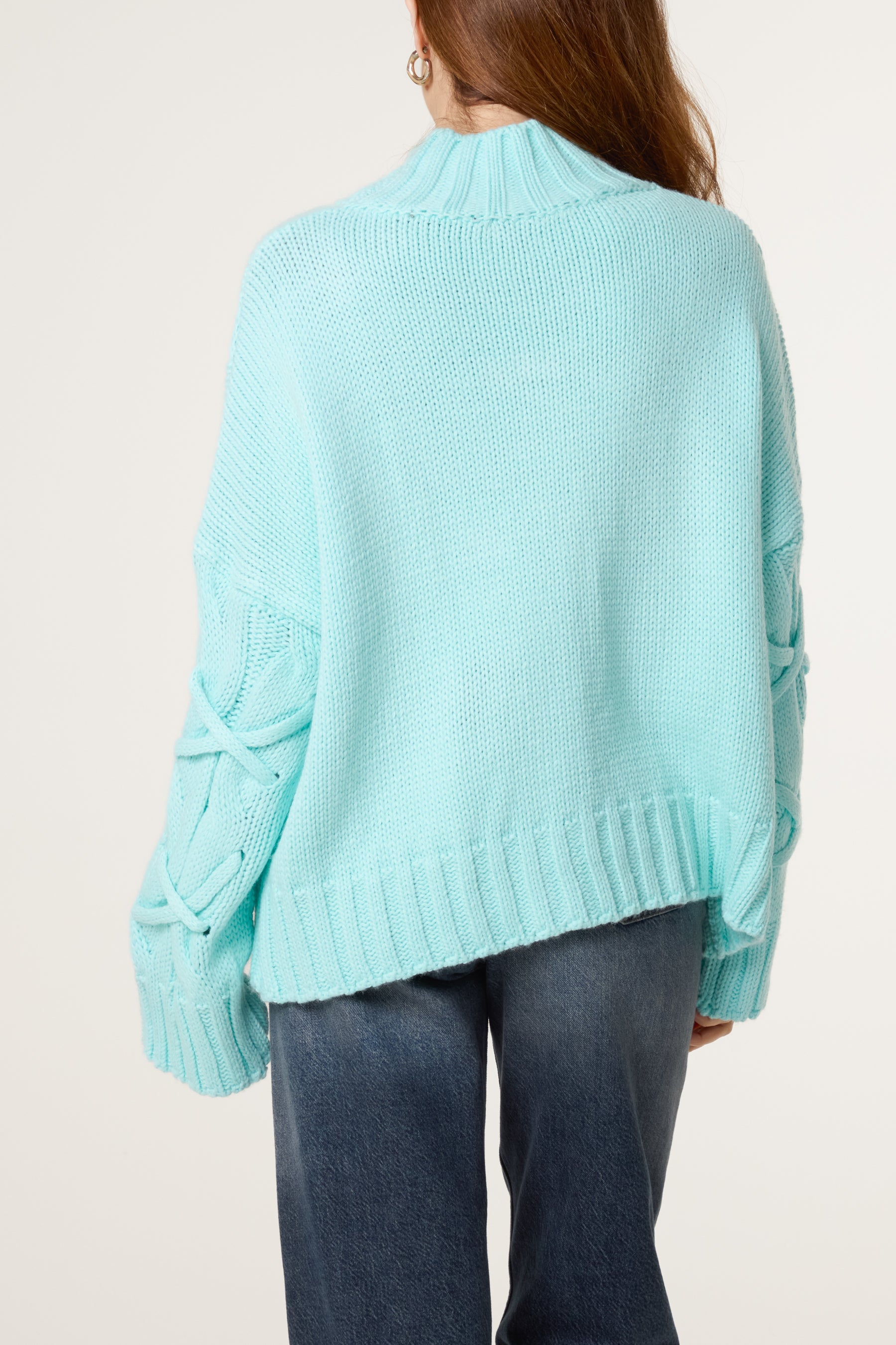 Crisscross Cable Knit Jumper