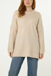 Oversized Rib Knit Jumper