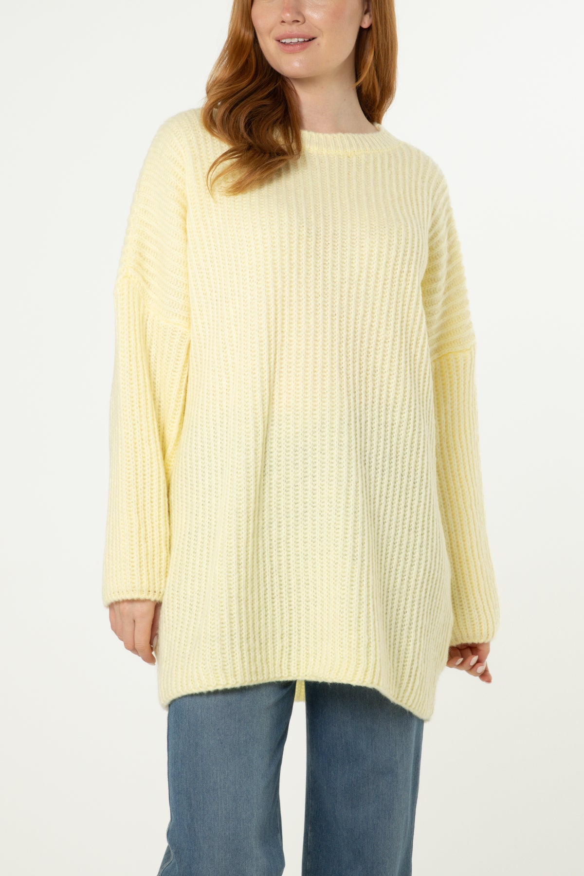Oversized Rib Knit Jumper