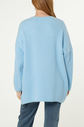 Oversized Rib Knit Jumper