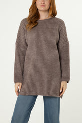 Oversized Rib Knit Jumper