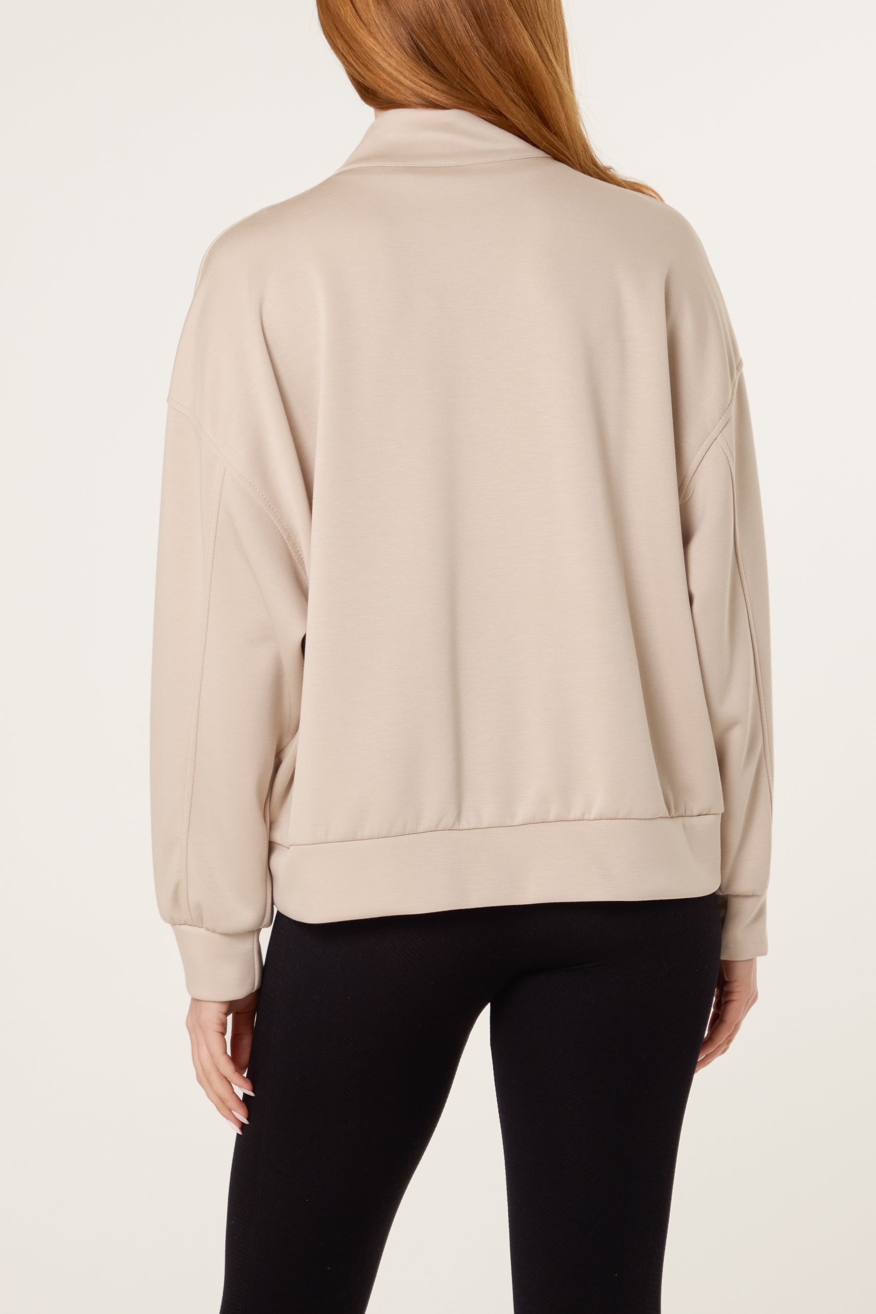 "New York" Embroidery Zip Up Sweatshirt