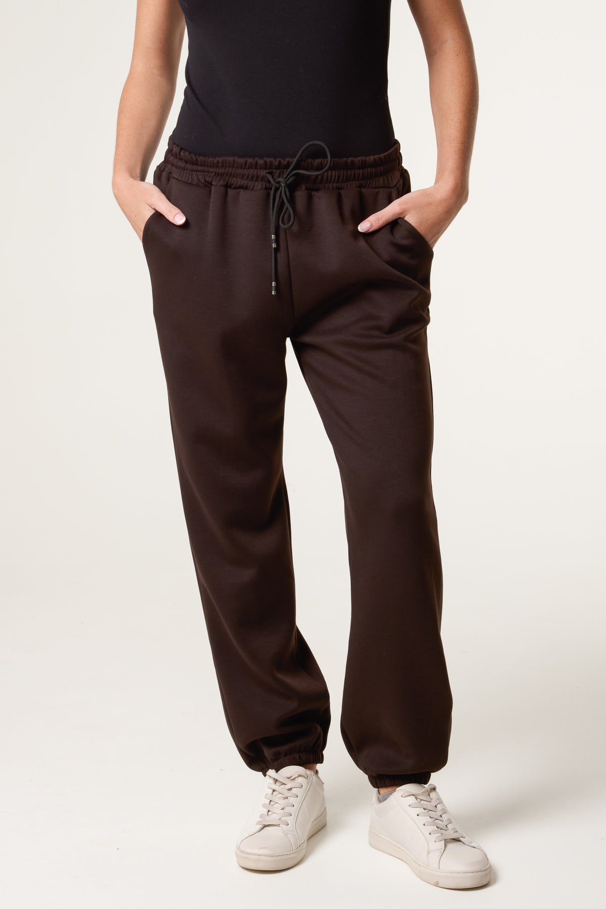 Drawstring Pockets Tracksuit Trousers