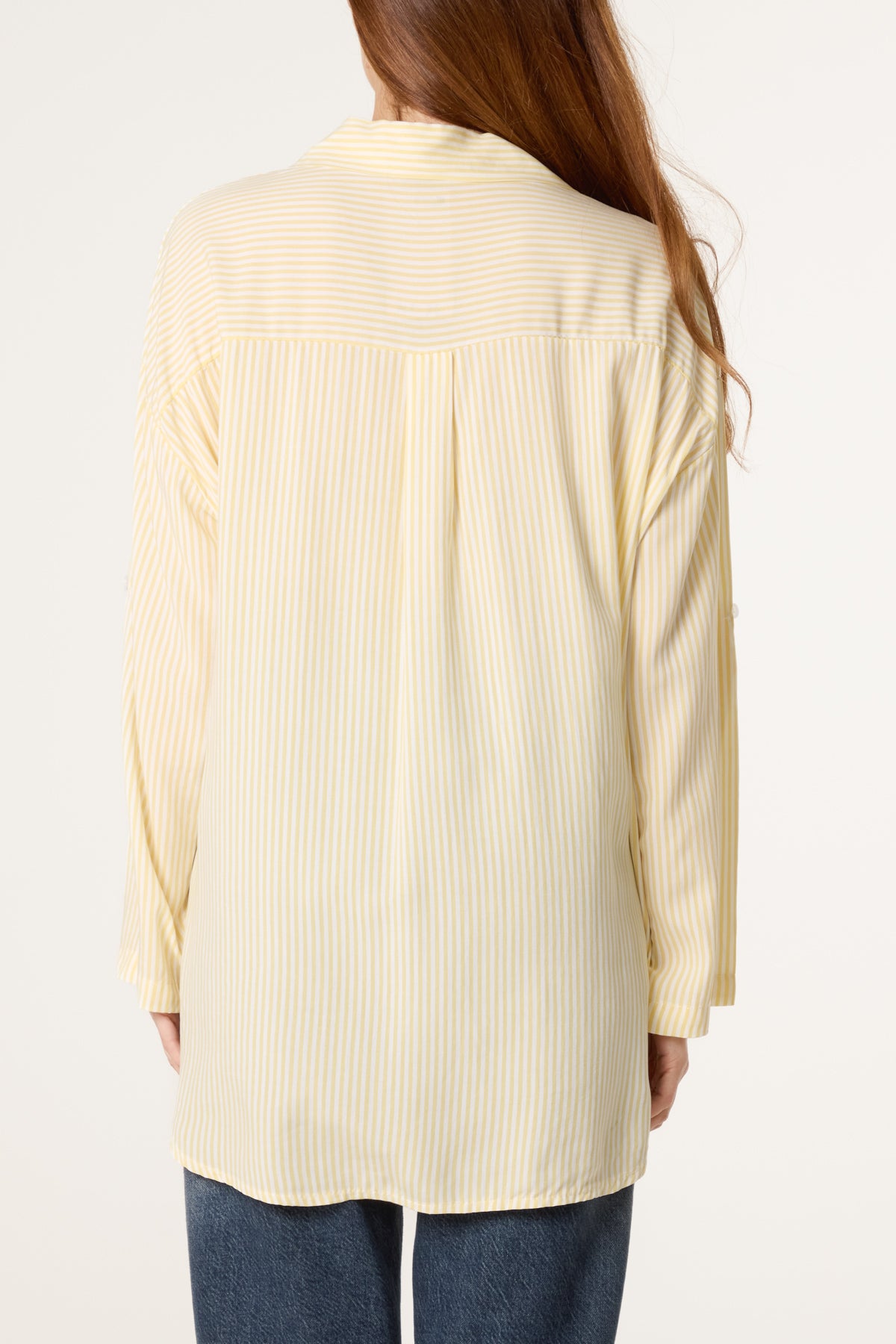 Cotton Blend Stripe Shirt