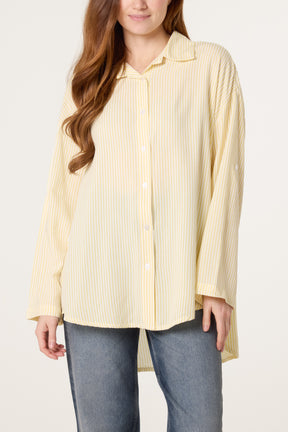 Cotton Blend Stripe Shirt