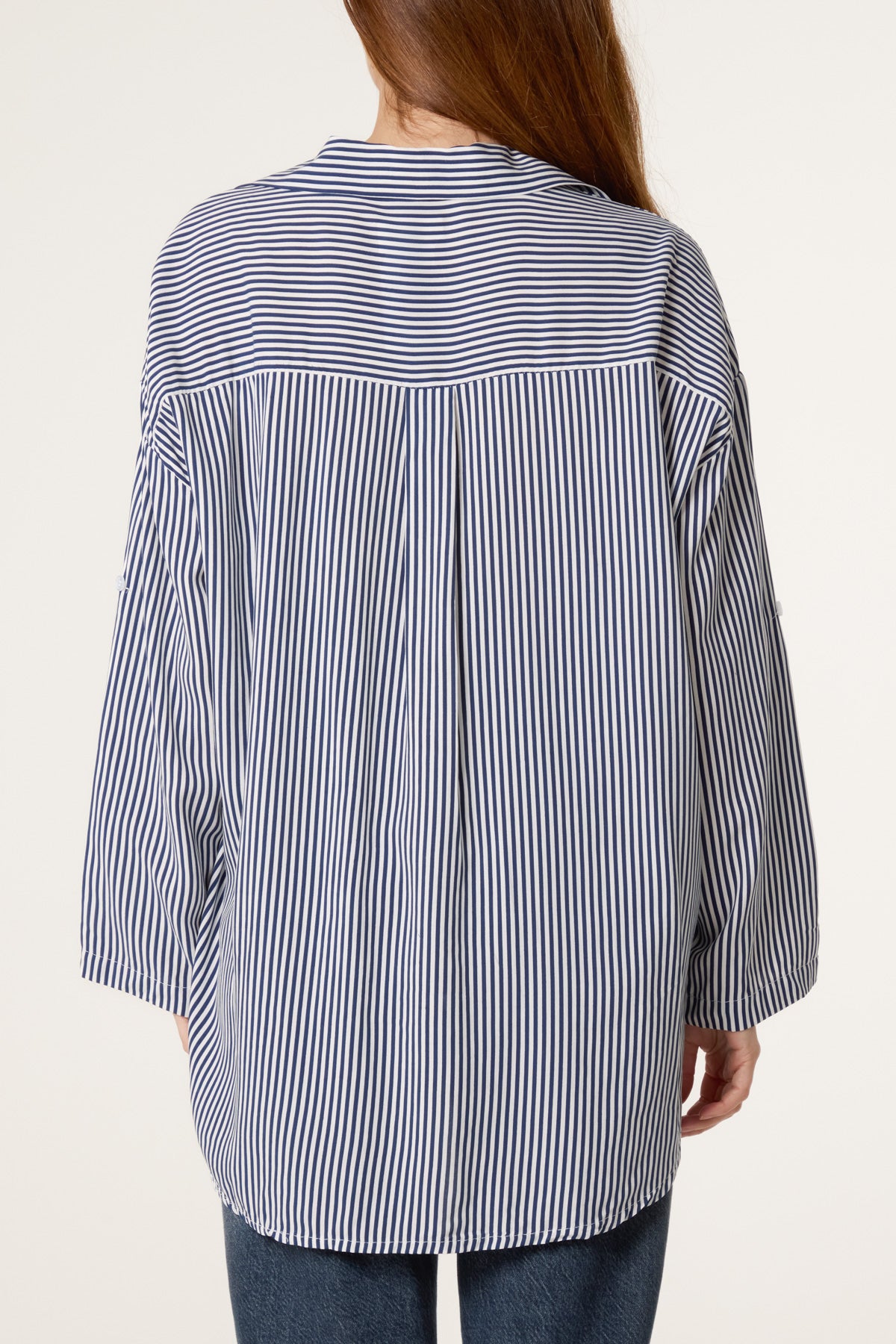 Cotton Blend Stripe Shirt