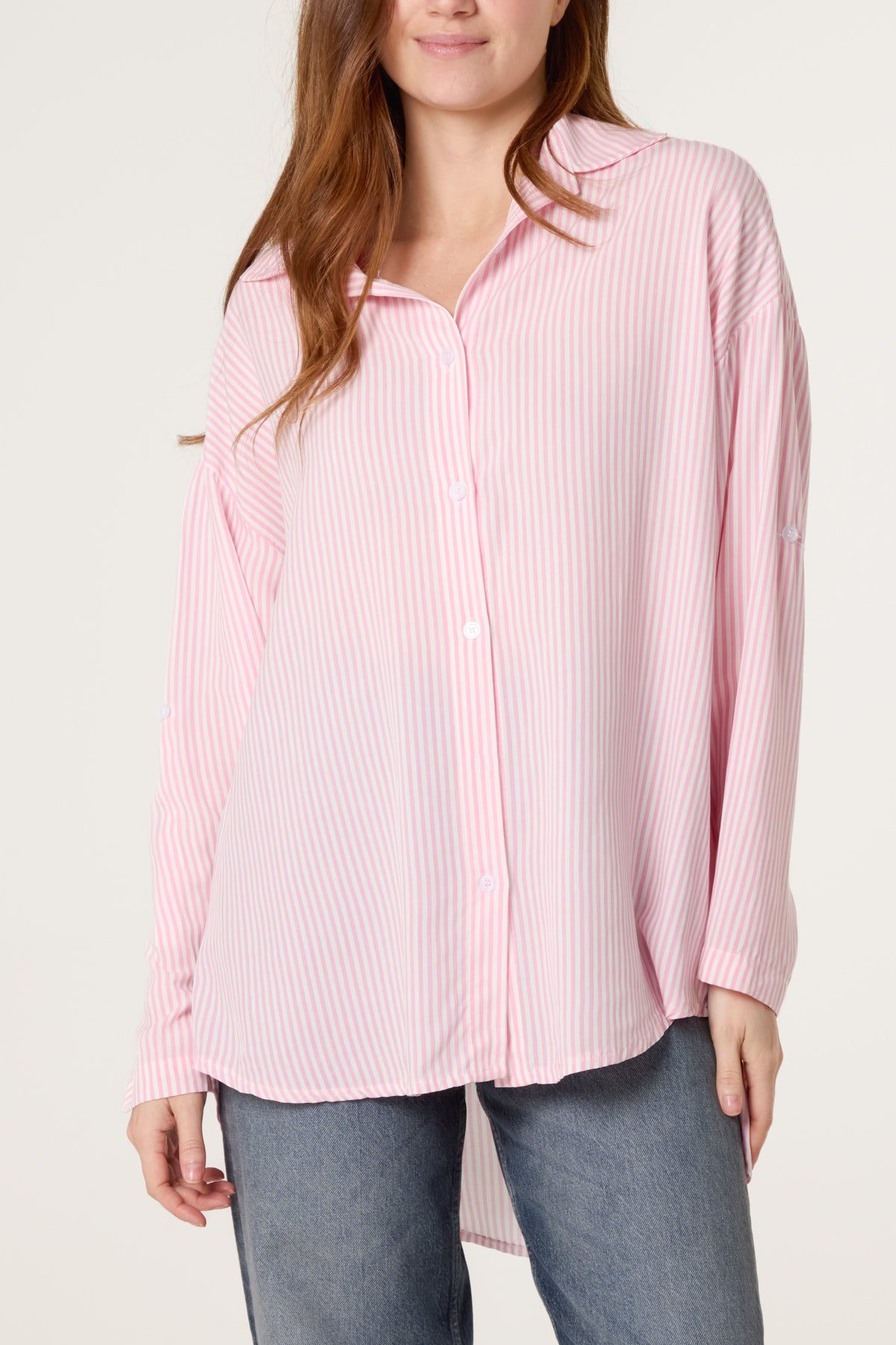 Cotton Blend Stripe Shirt