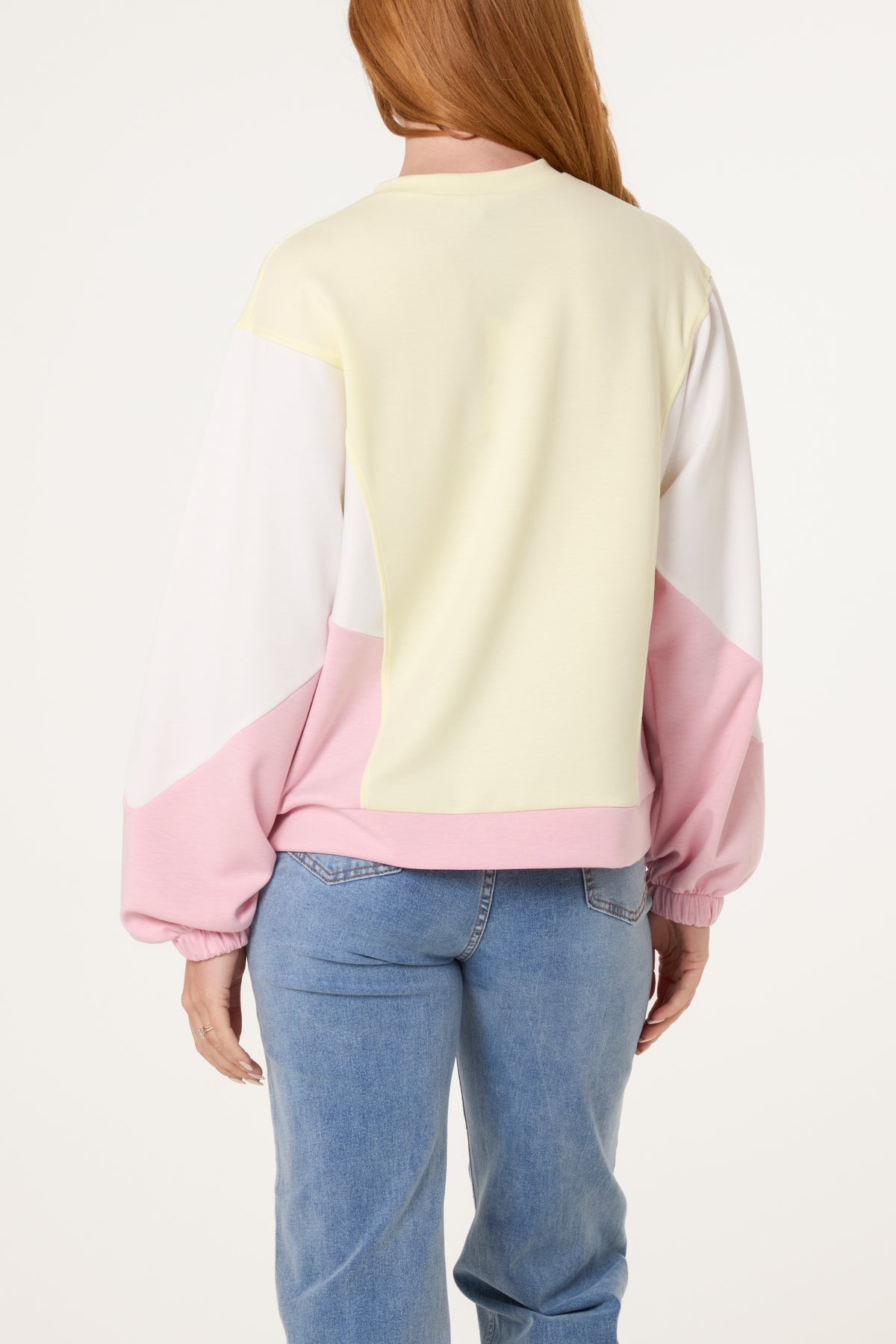 Colour Block Soft Touch Sweatshirt