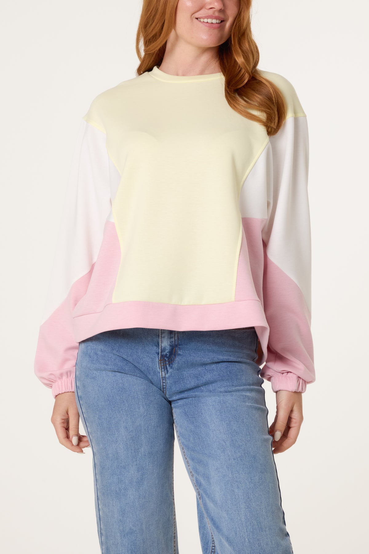 Colour Block Soft Touch Sweatshirt