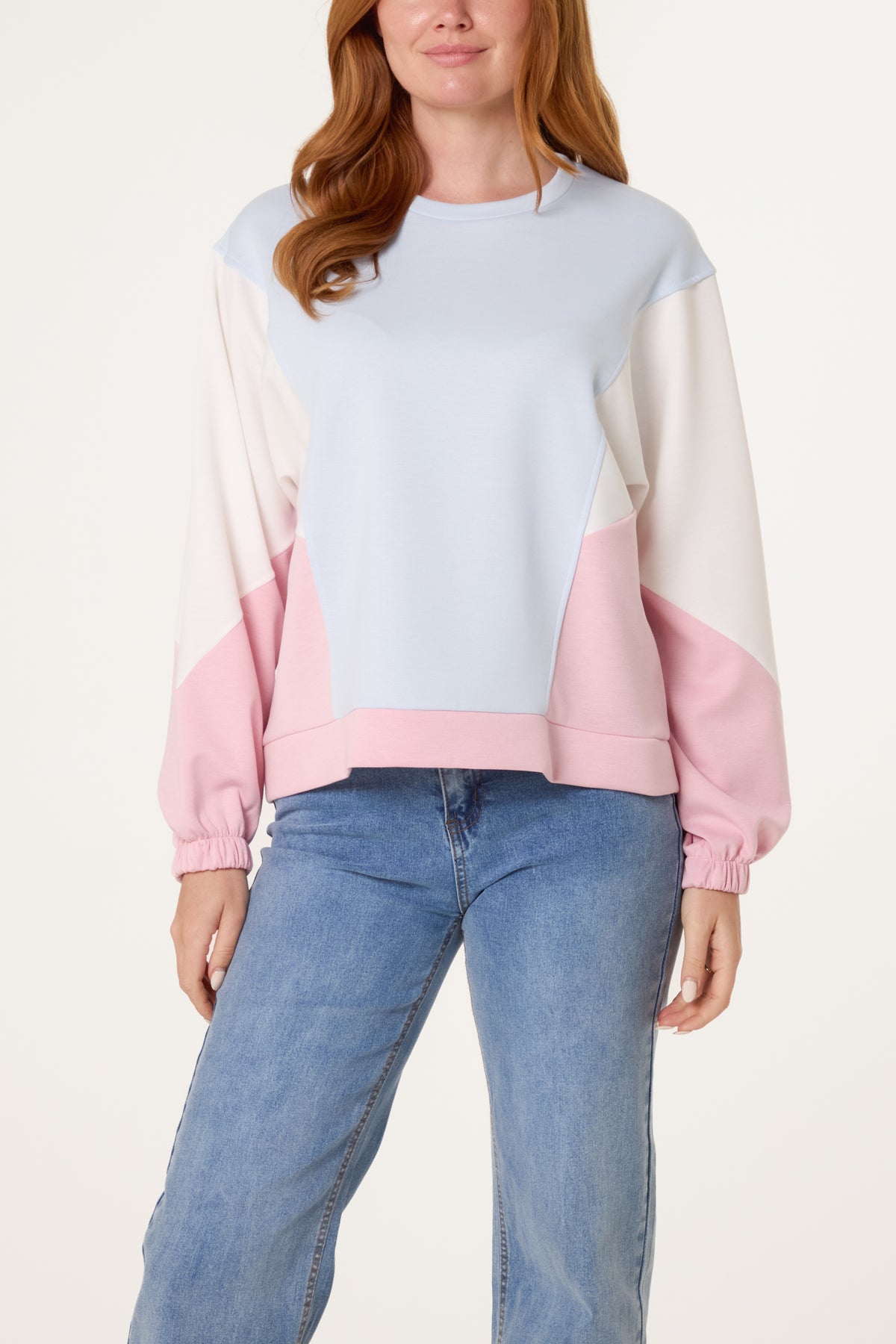 Colour Block Soft Touch Sweatshirt