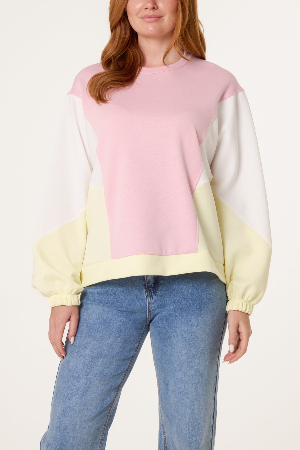 Colour Block Soft Touch Sweatshirt