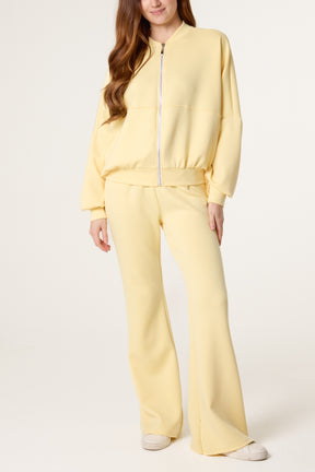 Bomber Jacket & Flare Trousers Set