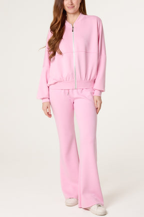 Bomber Jacket & Flare Trousers Set