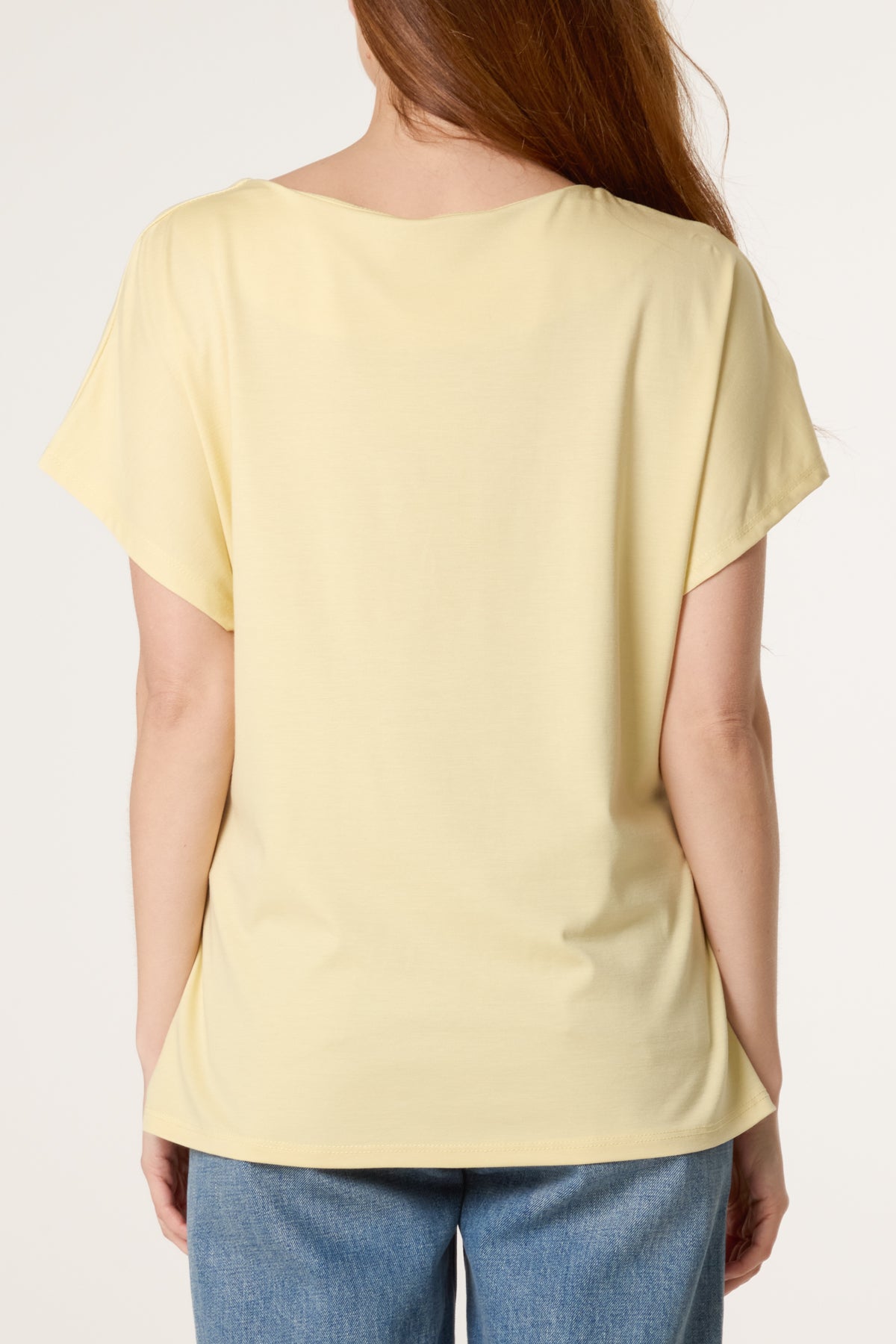 Tie Side Short Sleeve Jersey Top