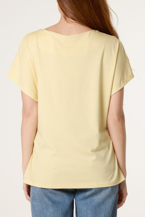 Tie Side Short Sleeve Jersey Top