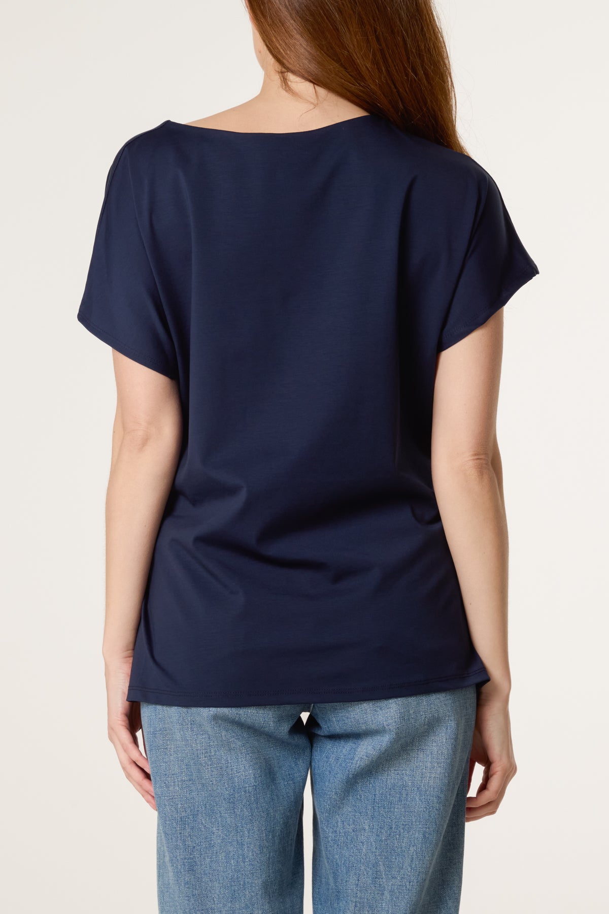 Tie Side Short Sleeve Jersey Top