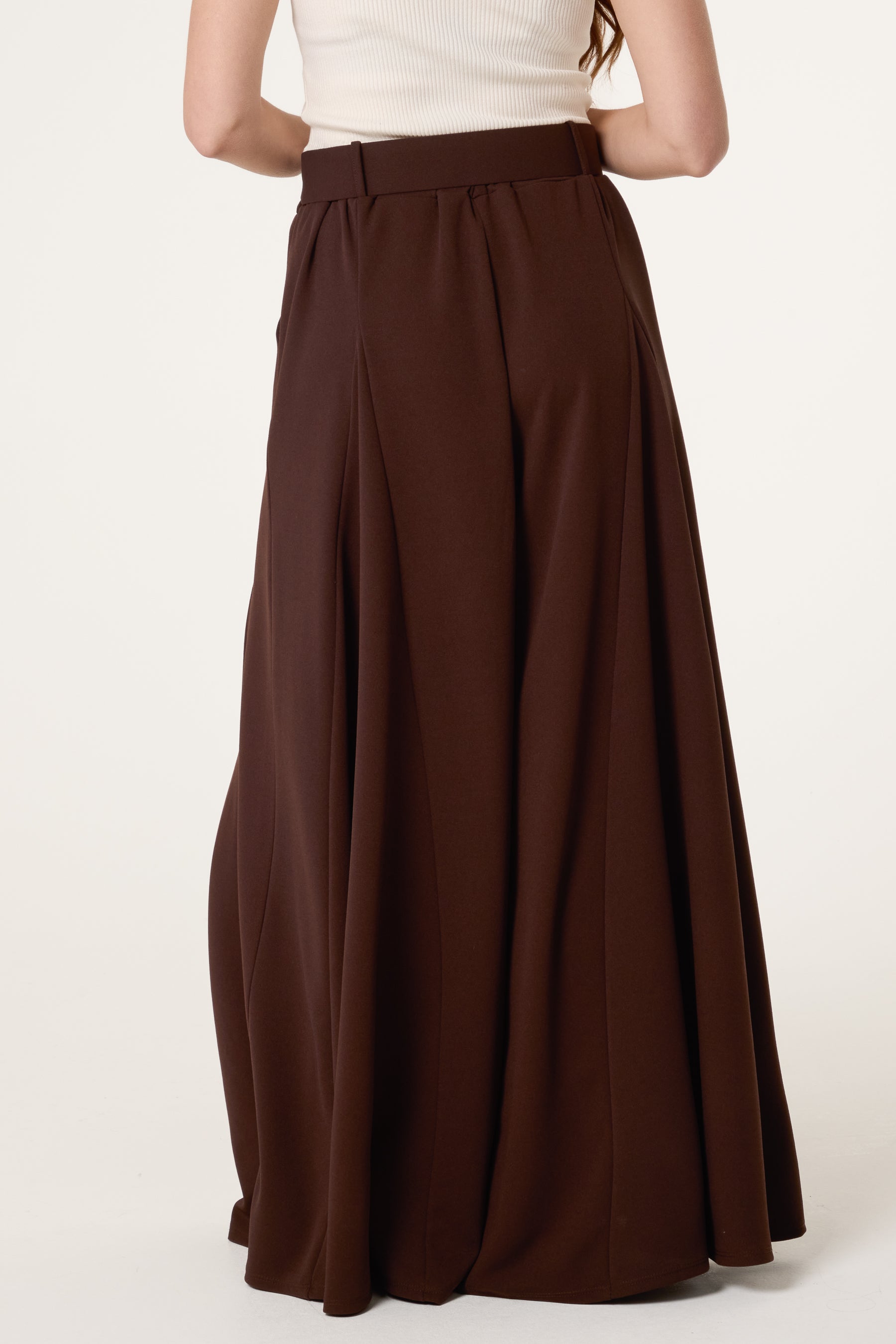 Belted Palazzo Wide Leg Trousers