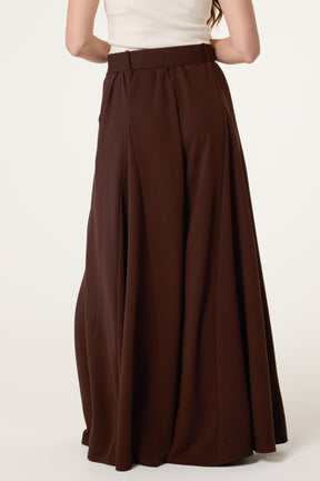 Belted Palazzo Wide Leg Trousers
