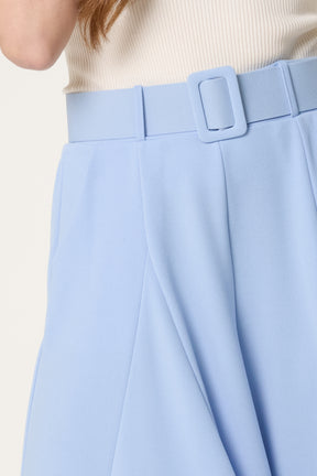 Belted Palazzo Wide Leg Trousers
