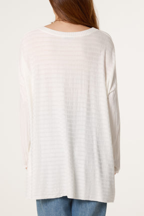 Necklace Wool Blend Fine Knit