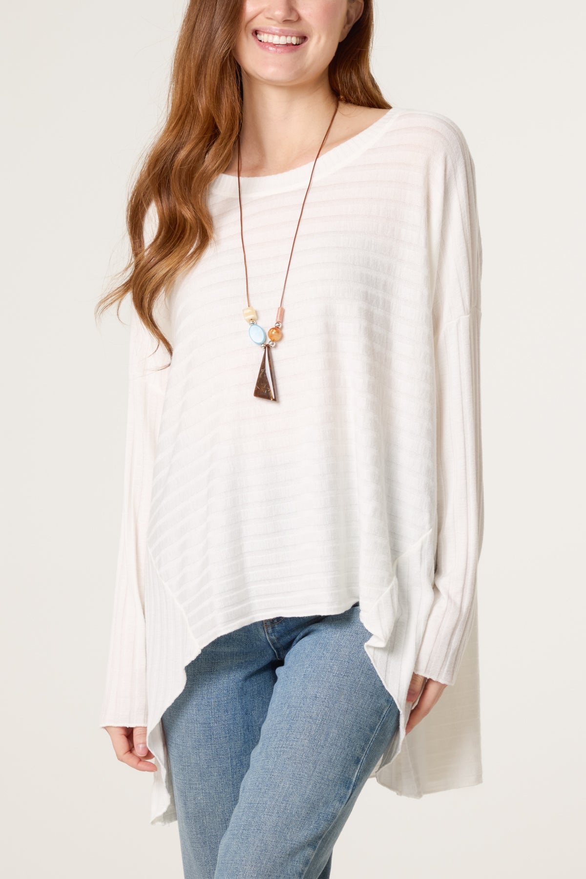 Necklace Wool Blend Fine Knit