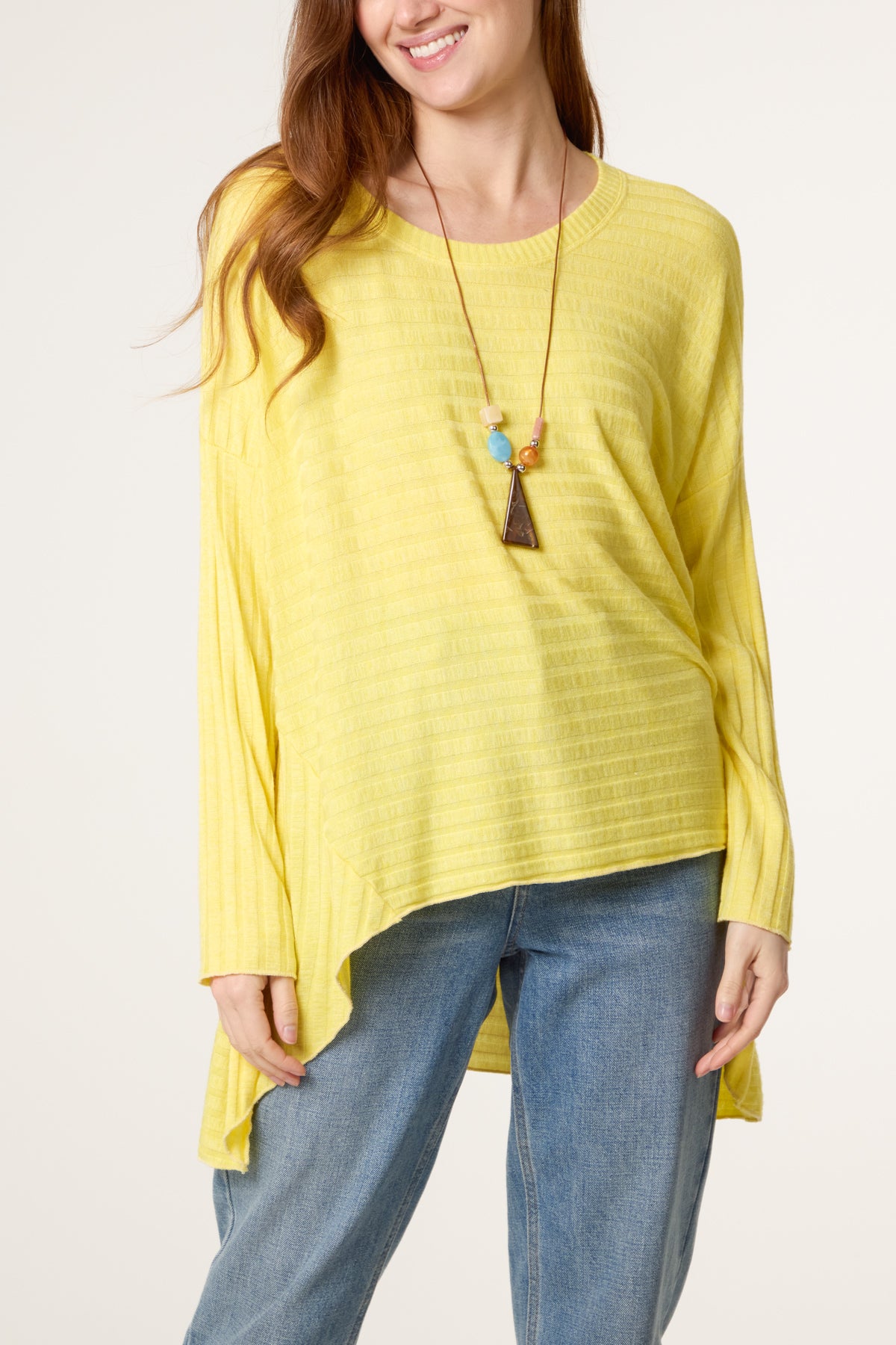 Necklace Wool Blend Fine Knit