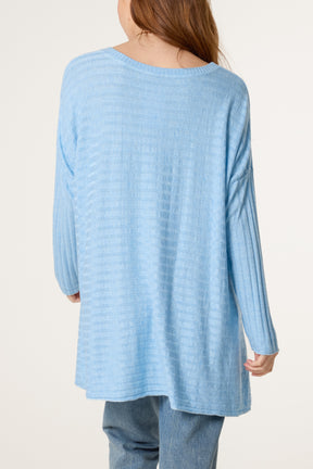 Necklace Wool Blend Fine Knit