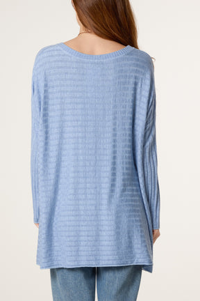 Necklace Wool Blend Fine Knit