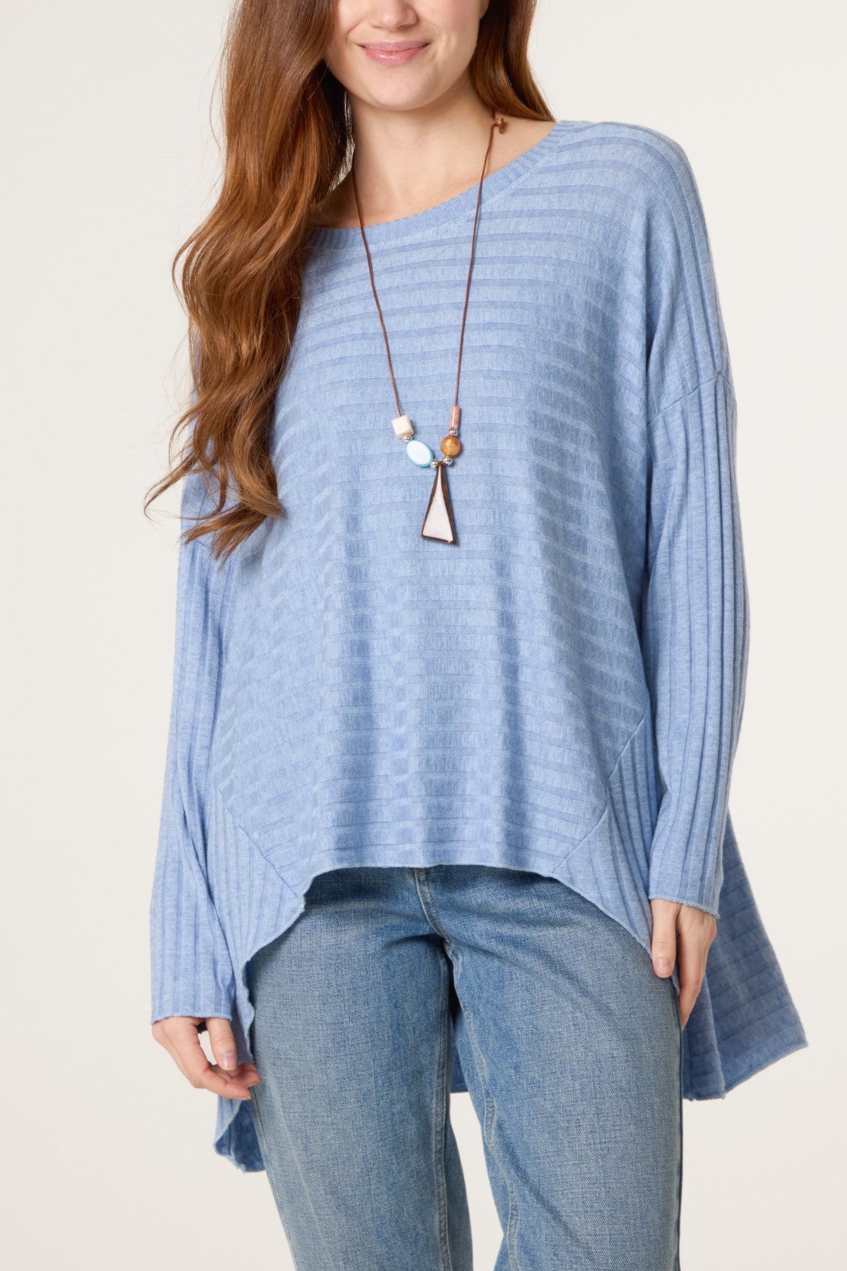 Necklace Wool Blend Fine Knit