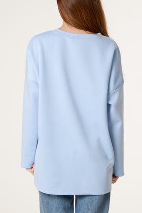 V-Neck "Amour" Soft Touch Sweatshirt