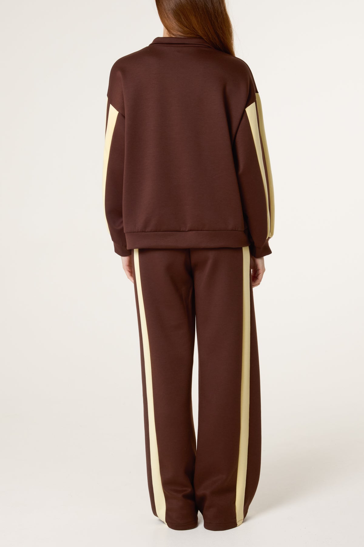 Funnel Neck Zip Up Side Stripe Tracksuit