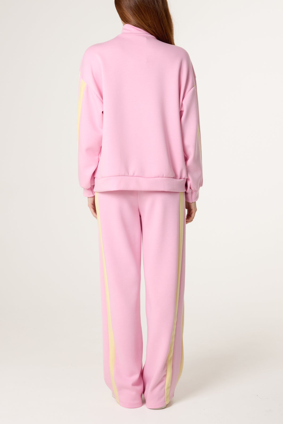 Funnel Neck Zip Up Side Stripe Tracksuit