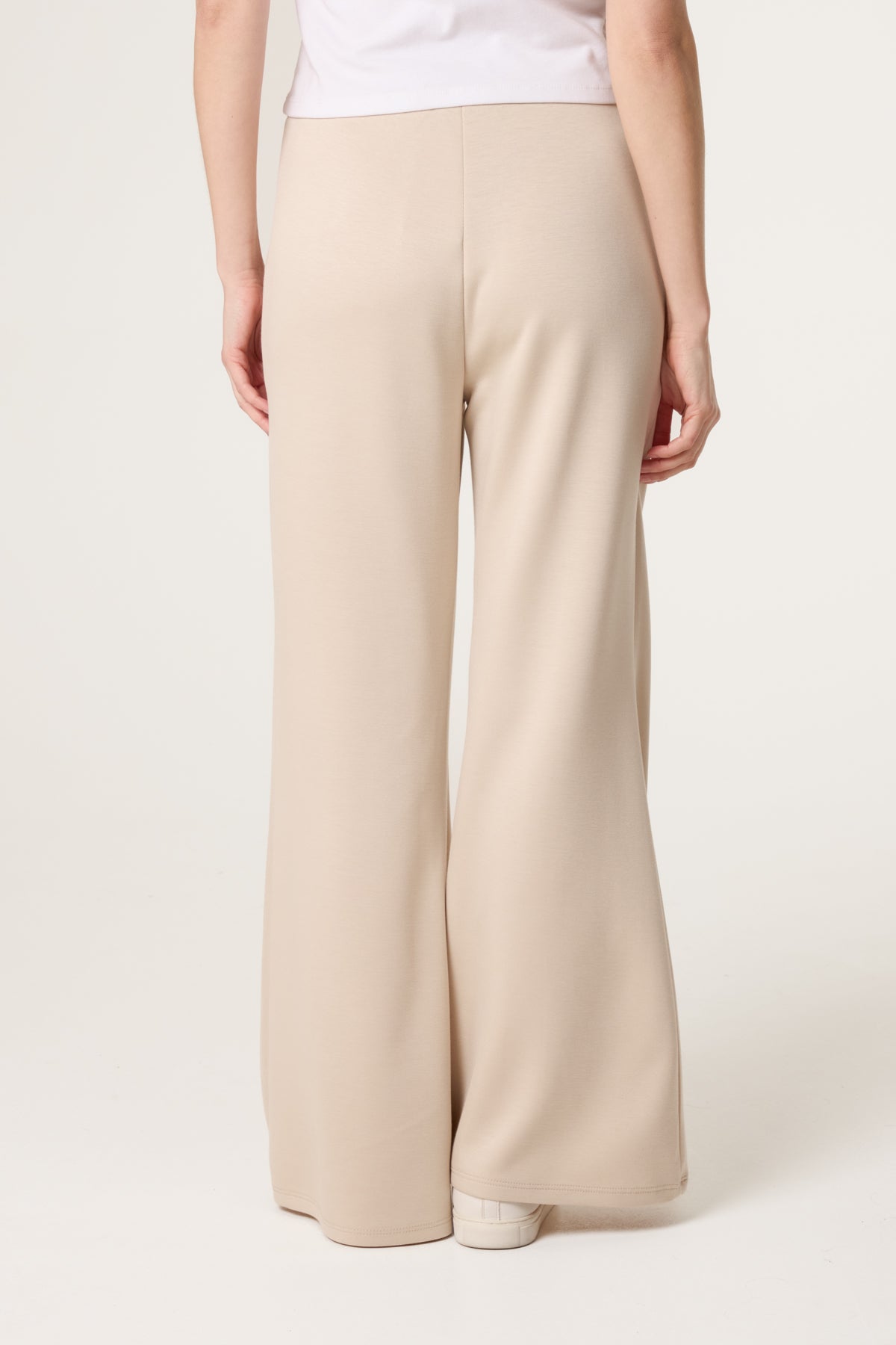 Drawstring Front Crease Flares