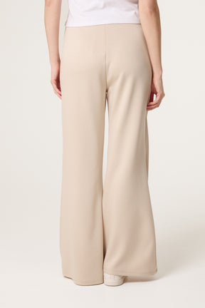 Drawstring Front Crease Flares