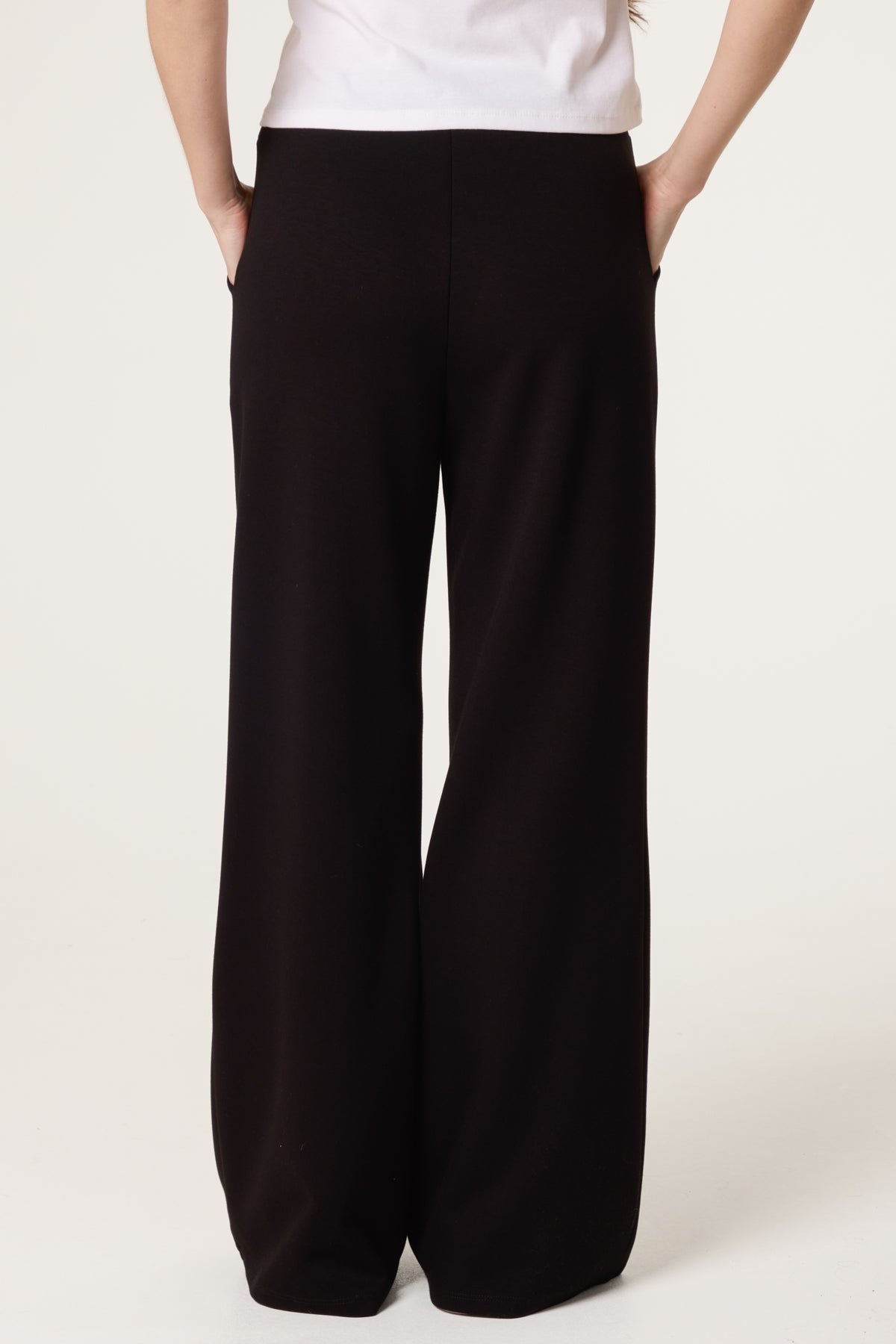 Drawstring Front Crease Flares