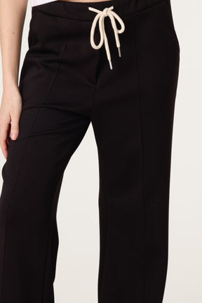 Drawstring Front Crease Flares