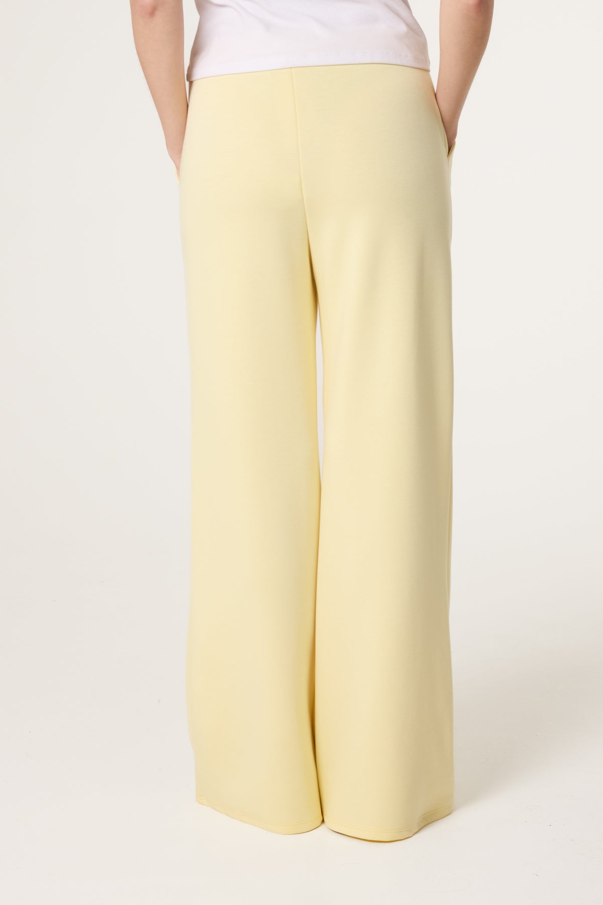 Drawstring Front Crease Flares