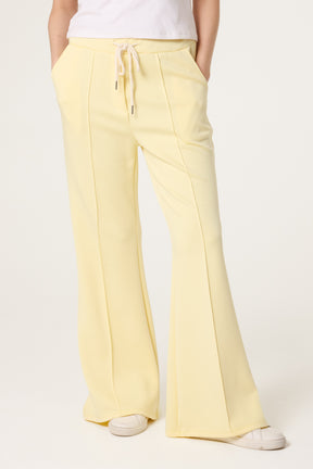 Drawstring Front Crease Flares