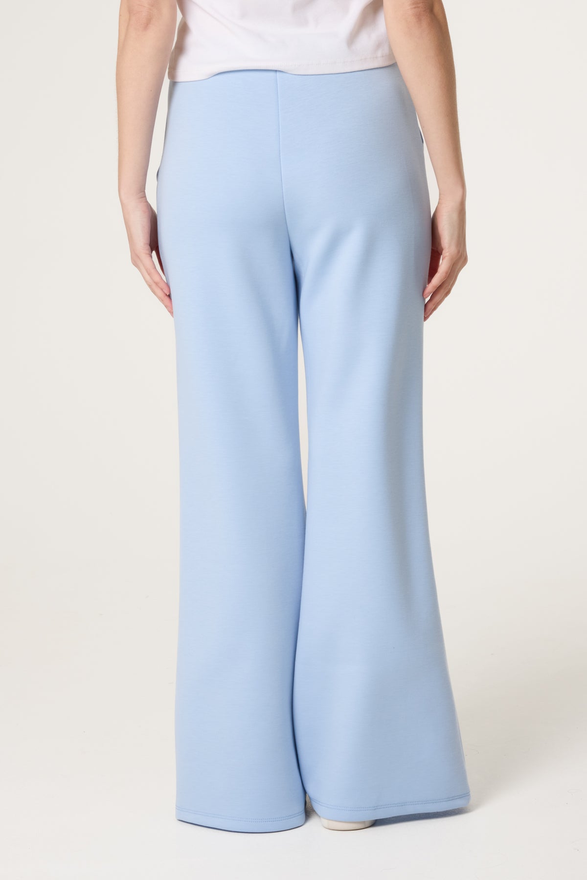 Drawstring Front Crease Flares