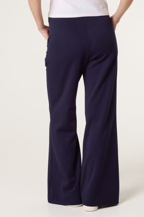 Drawstring Front Crease Flares