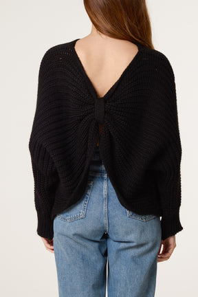 Bow Detail Chunky Knit Jumper