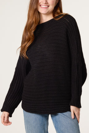 Bow Detail Chunky Knit Jumper