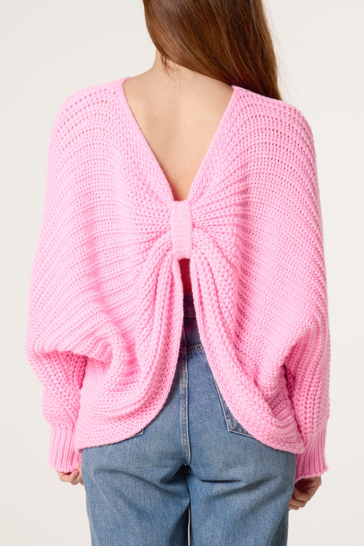 Bow Detail Chunky Knit Jumper