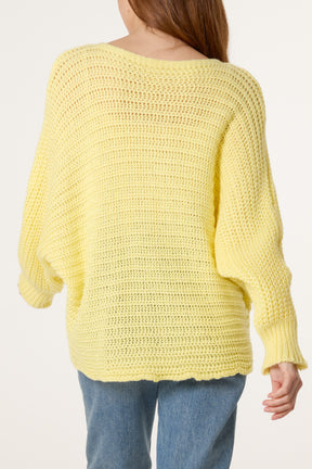 Bow Detail Chunky Knit Jumper