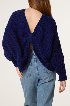 Bow Detail Chunky Knit Jumper