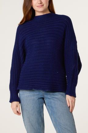 Bow Detail Chunky Knit Jumper