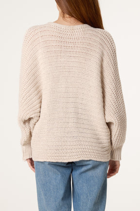 Bow Detail Chunky Knit Jumper