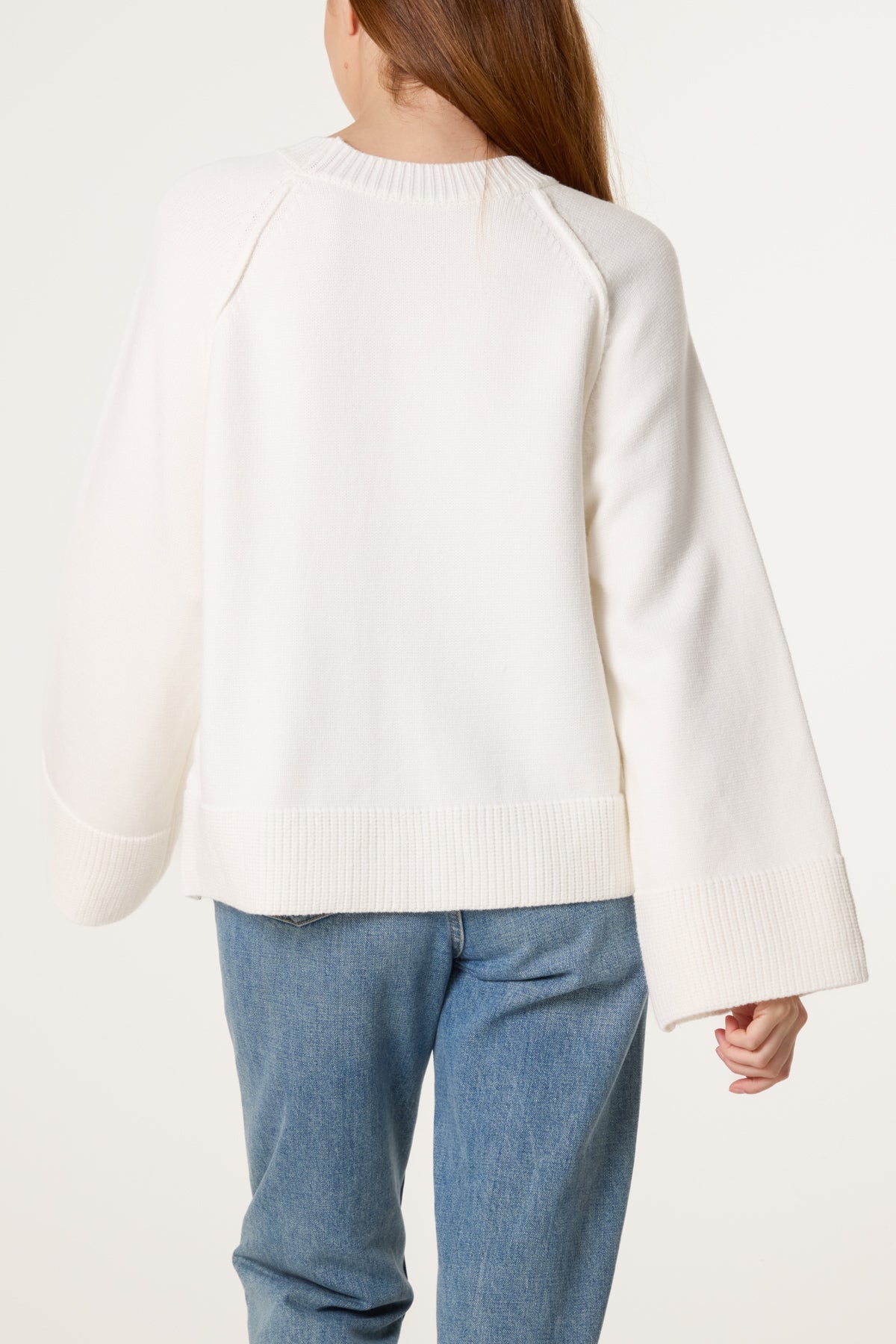 Round Neck Seam Detail Jumper
